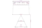 vidaXL 4009877 Swing Frame For Outdoor With 6 Hanging Hooks Blue Steel vidaXL 4009877 Swing Frame For Outdoor With 6 Hanging Hooks Blue Steel