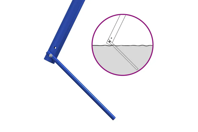 vidaXL 4009878 Swing Frame For Outdoor With 8 Hanging Hooks Blue Steel vidaXL 4009878 Swing Frame For Outdoor With 8 Hanging Hooks Blue Steel