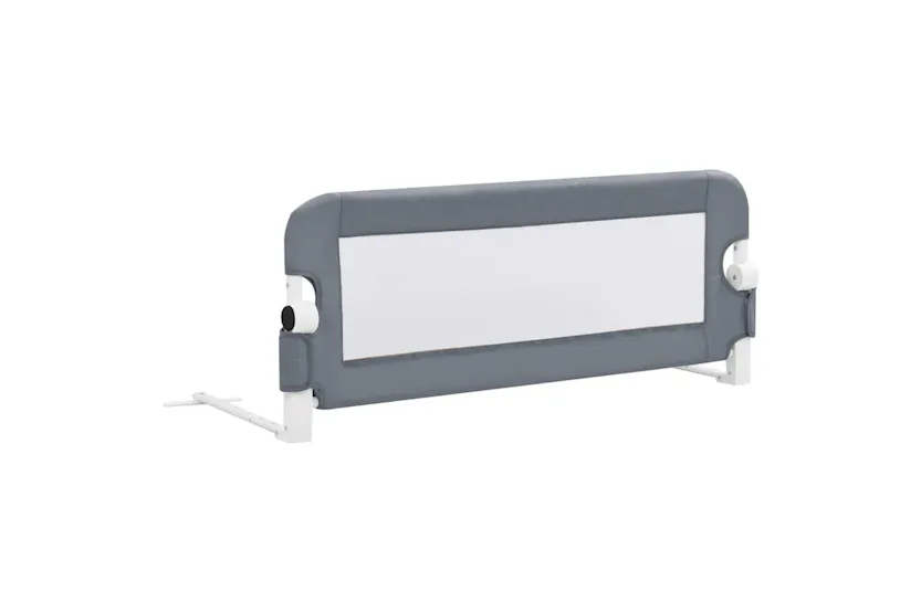 Vidaxl Toddler Safety Bed Rail Grey 102x42 Cm Polyester Vidaxl Toddler Safety Bed Rail Grey 102x42 Cm Polyester