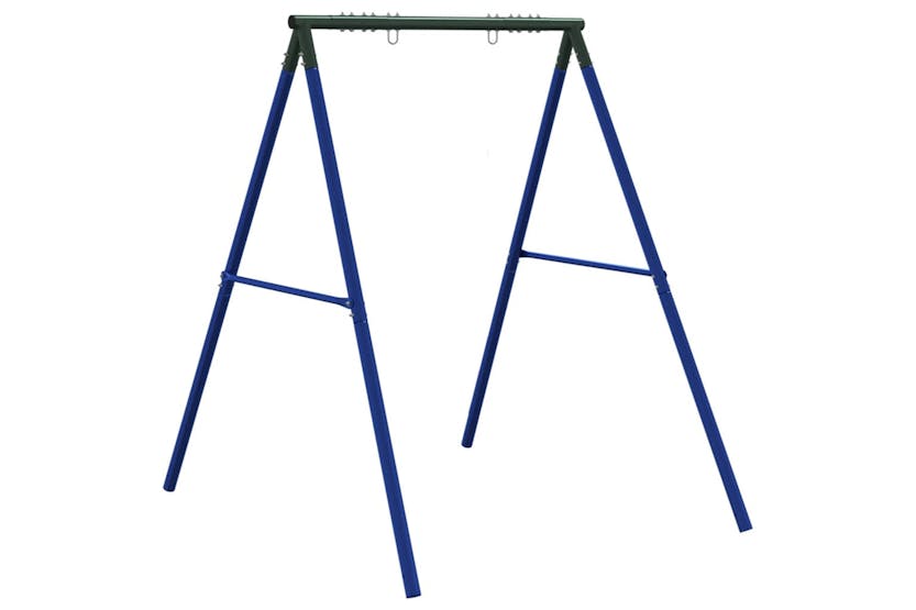 vidaXL 4009875 Swing Frame For Outdoor With 2 Hanging Hooks Blue Steel vidaXL 4009875 Swing Frame For Outdoor With 2 Hanging Hooks Blue Steel