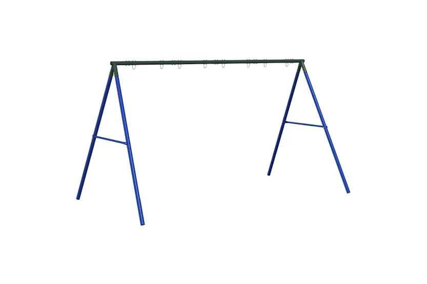 vidaXL 4009878 Swing Frame For Outdoor With 8 Hanging Hooks Blue Steel vidaXL 4009878 Swing Frame For Outdoor With 8 Hanging Hooks Blue Steel