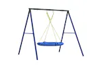 vidaXL 3283583 Outdoor Swing Set With Saucer Swing vidaXL 3283583 Outdoor Swing Set With Saucer Swing
