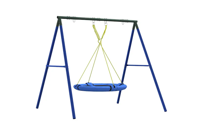 vidaXL 3283583 Outdoor Swing Set With Saucer Swing vidaXL 3283583 Outdoor Swing Set With Saucer Swing