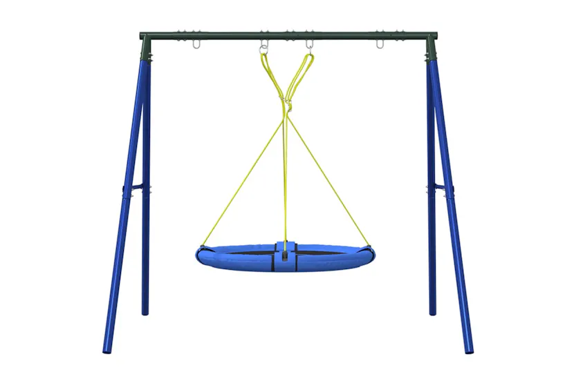vidaXL 3283583 Outdoor Swing Set With Saucer Swing vidaXL 3283583 Outdoor Swing Set With Saucer Swing