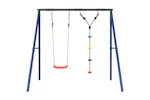 vidaXL 3283588 Outdoor Swing Set With Swing And Disc Swing vidaXL 3283588 Outdoor Swing Set With Swing And Disc Swing