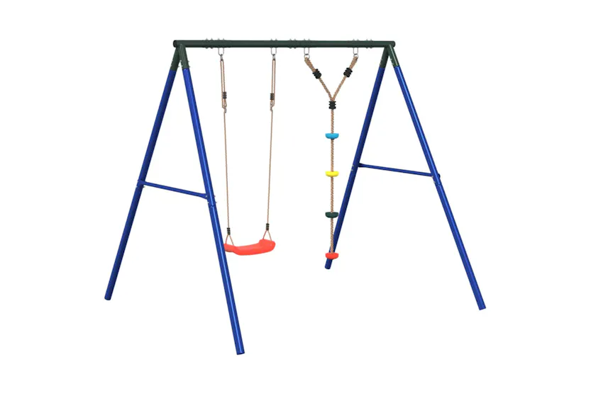 vidaXL 3283588 Outdoor Swing Set With Swing And Disc Swing vidaXL 3283588 Outdoor Swing Set With Swing And Disc Swing