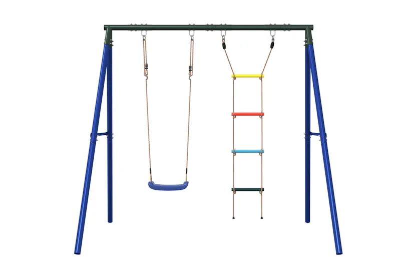 vidaXL 3283581 Outdoor Swing Set With Swing And Ladder vidaXL 3283581 Outdoor Swing Set With Swing And Ladder
