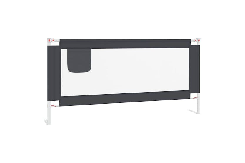 Vidaxl Toddler Safety Bed Rail Dark Grey 190x25 Cm Fabric Vidaxl Toddler Safety Bed Rail Dark Grey 190x25 Cm Fabric