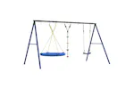 vidaXL 3283619 Outdoor Swing Set With Swing, Disc Swing, Saucer Swing vidaXL 3283619 Outdoor Swing Set With Swing, Disc Swing, Saucer Swing