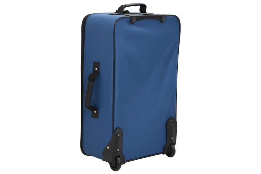 vidaXL 4002829 5 Piece Travel Luggage Set Bule Fabric vidaXL 4002829 5 Piece Travel Luggage Set Bule Fabric