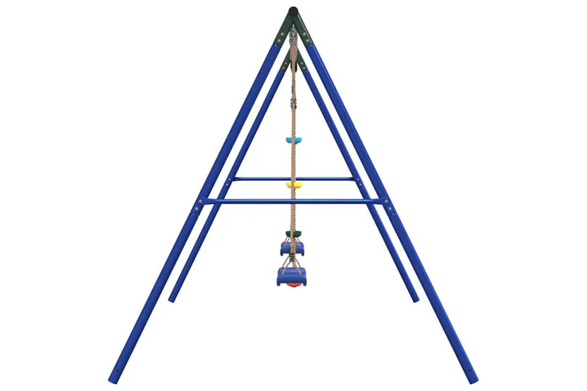 vidaXL 3283592 Outdoor Swing Set With Swings And Disc Swing vidaXL 3283592 Outdoor Swing Set With Swings And Disc Swing