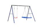 vidaXL 3283606 Outdoor Swing Set With Swing And Nest Swing vidaXL 3283606 Outdoor Swing Set With Swing And Nest Swing