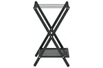 vidaXL 356366 Luggage Rack Black 68x38x58cm Bamboo vidaXL 356366 Luggage Rack Black 68x38x58cm Bamboo