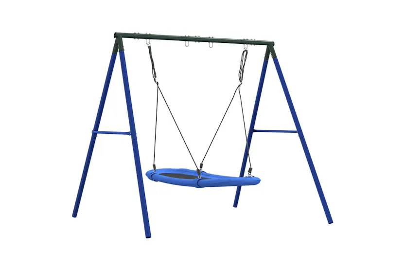 vidaXL 3283584 Outdoor Swing Set With Nest Swing vidaXL 3283584 Outdoor Swing Set With Nest Swing