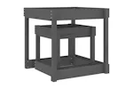 vidaXL 825053 Sand Tables 2 Pcs Grey Solid Wood Pine vidaXL 825053 Sand Tables 2 Pcs Grey Solid Wood Pine