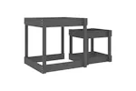 vidaXL 825053 Sand Tables 2 Pcs Grey Solid Wood Pine vidaXL 825053 Sand Tables 2 Pcs Grey Solid Wood Pine