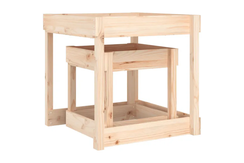 vidaXL 825051 Sand Tables 2 Pcs Solid Wood Pine vidaXL 825051 Sand Tables 2 Pcs Solid Wood Pine