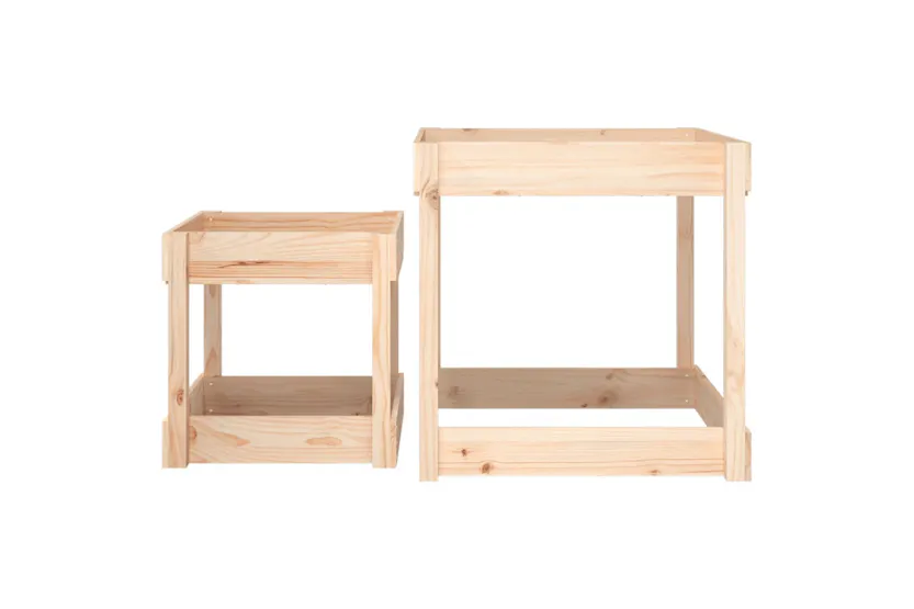 vidaXL 825051 Sand Tables 2 Pcs Solid Wood Pine vidaXL 825051 Sand Tables 2 Pcs Solid Wood Pine