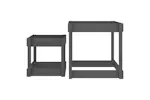 vidaXL 825053 Sand Tables 2 Pcs Grey Solid Wood Pine vidaXL 825053 Sand Tables 2 Pcs Grey Solid Wood Pine