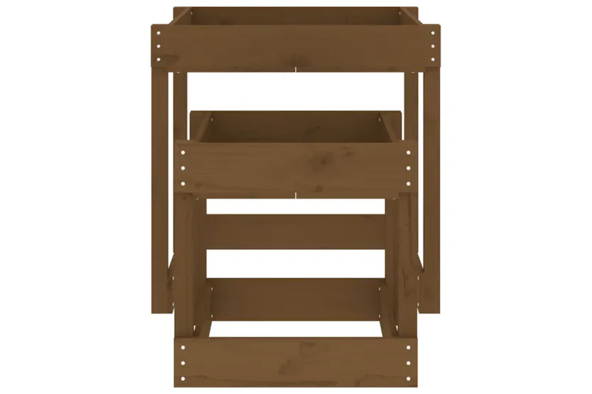 vidaXL 825054 Sand Tables 2 Pcs Honey Brown Solid Wood Pine vidaXL 825054 Sand Tables 2 Pcs Honey Brown Solid Wood Pine