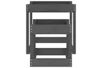 vidaXL 825053 Sand Tables 2 Pcs Grey Solid Wood Pine vidaXL 825053 Sand Tables 2 Pcs Grey Solid Wood Pine
