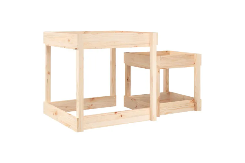 vidaXL 825051 Sand Tables 2 Pcs Solid Wood Pine vidaXL 825051 Sand Tables 2 Pcs Solid Wood Pine