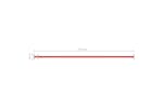 vidaXL 93198 Turning Bar 125cm Steel Red vidaXL 93198 Turning Bar 125cm Steel Red