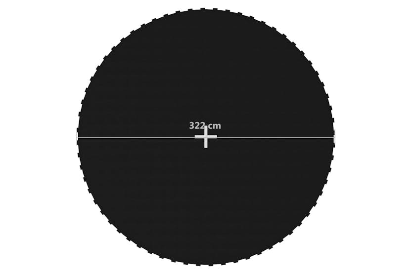 vidaXL 92404 Jumping Mat Fabric Black For 12 Feet/3.66 M Round Trampoline vidaXL 92404 Jumping Mat Fabric Black For 12 Feet/3.66 M Round Trampoline