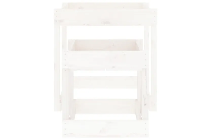 vidaXL 825052 Sand Tables 2 Pcs White Solid Wood Pine vidaXL 825052 Sand Tables 2 Pcs White Solid Wood Pine