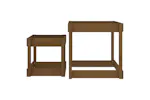 vidaXL 825054 Sand Tables 2 Pcs Honey Brown Solid Wood Pine vidaXL 825054 Sand Tables 2 Pcs Honey Brown Solid Wood Pine