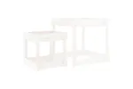 vidaXL 825052 Sand Tables 2 Pcs White Solid Wood Pine vidaXL 825052 Sand Tables 2 Pcs White Solid Wood Pine