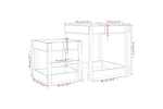 vidaXL 825051 Sand Tables 2 Pcs Solid Wood Pine vidaXL 825051 Sand Tables 2 Pcs Solid Wood Pine