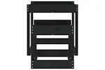 vidaXL 825055 Sand Tables 2 Pcs Black Solid Wood Pine vidaXL 825055 Sand Tables 2 Pcs Black Solid Wood Pine