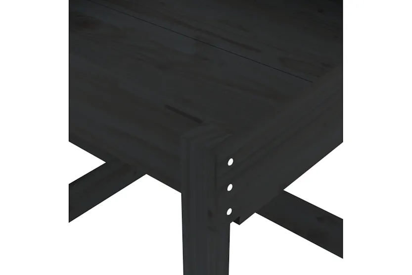 vidaXL 825055 Sand Tables 2 Pcs Black Solid Wood Pine vidaXL 825055 Sand Tables 2 Pcs Black Solid Wood Pine