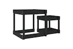 vidaXL 825055 Sand Tables 2 Pcs Black Solid Wood Pine vidaXL 825055 Sand Tables 2 Pcs Black Solid Wood Pine