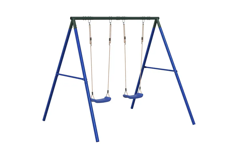 vidaXL 3283579 Outdoor Swing Set With 2 Swings vidaXL 3283579 Outdoor Swing Set With 2 Swings