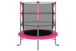 vidaXL 92955 Trampoline With Safety Net Round 140x160cm Pink vidaXL 92955 Trampoline With Safety Net Round 140x160cm Pink
