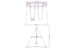 vidaXL 3283579 Outdoor Swing Set With 2 Swings vidaXL 3283579 Outdoor Swing Set With 2 Swings