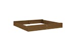 vidaXL 825040 Sandbox With Seats Honey Brown Square Solid Wood Pine vidaXL 825040 Sandbox With Seats Honey Brown Square Solid Wood Pine