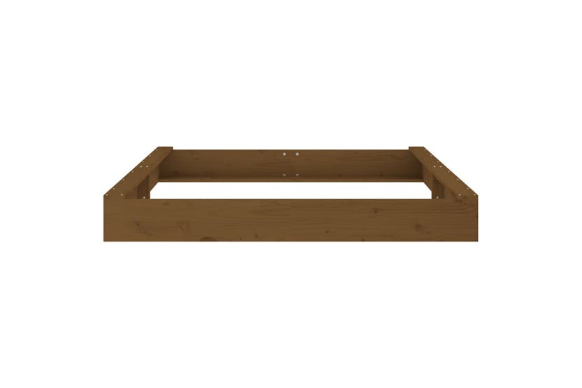 vidaXL 825040 Sandbox With Seats Honey Brown Square Solid Wood Pine vidaXL 825040 Sandbox With Seats Honey Brown Square Solid Wood Pine