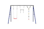 vidaXL 3283603 Outdoor Swing Set With Swing. Trapeze. Disc Swing vidaXL 3283603 Outdoor Swing Set With Swing. Trapeze. Disc Swing
