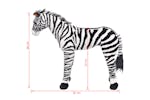 vidaXL 91335 Standing Plush Toy Zebra Black And White Xxl vidaXL 91335 Standing Plush Toy Zebra Black And White Xxl