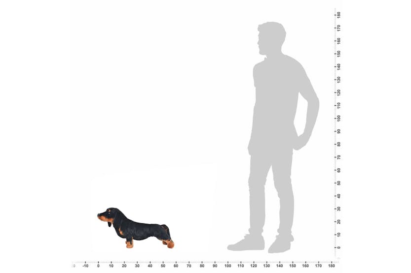 vidaXL 91333 Standing Plush Toy Dachshund Dog Black Xxl vidaXL 91333 Standing Plush Toy Dachshund Dog Black Xxl