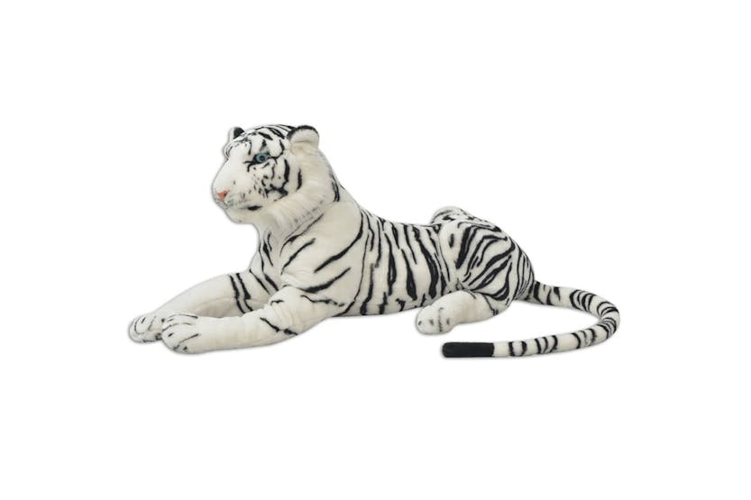 vidaXL 80164 Tiger Toy Plush White Xxl vidaXL 80164 Tiger Toy Plush White Xxl