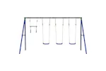vidaXL 3283608 Outdoor Swing Set With Swings And Trapeze vidaXL 3283608 Outdoor Swing Set With Swings And Trapeze