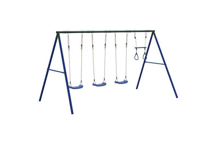 vidaXL 3283608 Outdoor Swing Set With Swings And Trapeze vidaXL 3283608 Outdoor Swing Set With Swings And Trapeze