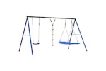 vidaXL 3283620 Outdoor Swing Set With Swing, Disc Swing, Nest Swing vidaXL 3283620 Outdoor Swing Set With Swing, Disc Swing, Nest Swing