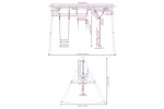 vidaXL 3283603 Outdoor Swing Set With Swing. Trapeze. Disc Swing vidaXL 3283603 Outdoor Swing Set With Swing. Trapeze. Disc Swing