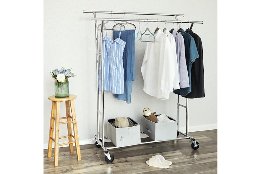 Songmics Heavy Duty Metal Clothes Rack | Silver Songmics Heavy Duty Metal Clothes Rack | Silver
