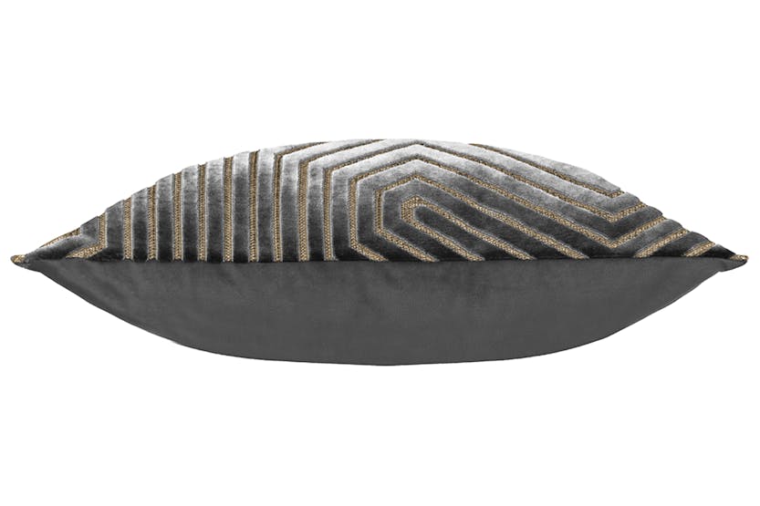 Evoke Feather Cushion | Charcoal/Gold | 45 x 45 cm Evoke Feather Cushion | Charcoal/Gold | 45 x 45 cm